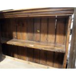 A 19th Century pine open wall shelf, 28" wide