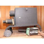 A Newton & Co "Newton" Epidiascope war production model together with a spare lamp and slide