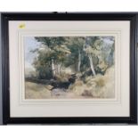 A set of three early 20th Century prints, rural landscapes, two inscribed "Tunbridge" and "