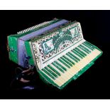 An Art Deco accordion, "Scandalli Vibrante Four", cased