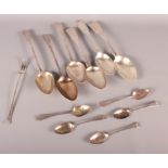 A selection of silver flatware, various, 14.6oz troy approx