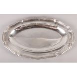 A Victorian silver oval dish/platter, 19.9oz troy approx