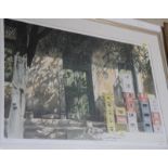 M Wood: pencil limited edition coloured print, "Afternoon Shadows", 466/650, signed, 22" x 33", in