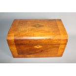 A 19th Century domed top jewellery box, 11" wide x 6" high