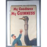 Eight Guinness advertising posters circa 1940, 30" x 20" (some damages), and a small collection of