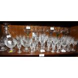 A collection of part-sets of Stuart and other crystal glasses