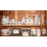 A collection of Portmeirion, including teapot, casserole dishes, plates and teawares, etc