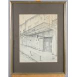 Arch: a set of three 19th Century pencil studies, New Orleans / Mississippi scenes including