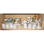 An assortment of glass, pottery and porcelain, including Paragon, Aynsley, Lladro and Delft