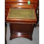 A 19th Century Davenport desk, fitted four drawers to side, 24" wide
