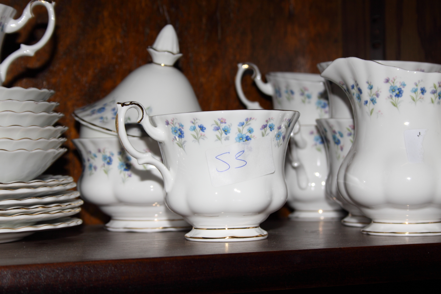 A Royal Albert "Memory Lane" teaset for six, 22 pieces approx