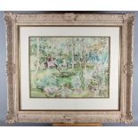 Margaret Fisher Prout ARA, RWS, ROI, SWA, NEAC, RWA: watercolours, "A Summer Garden", 19" x 14",