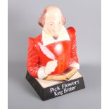 A Carlton figure, Shakespeare, advertising keg bitter, 9 3/4" high