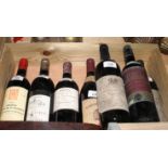 Eight bottles of table wine, various