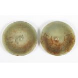 A pair of oriental Jade disks