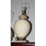 Seven assorted ceramic and other table lamps