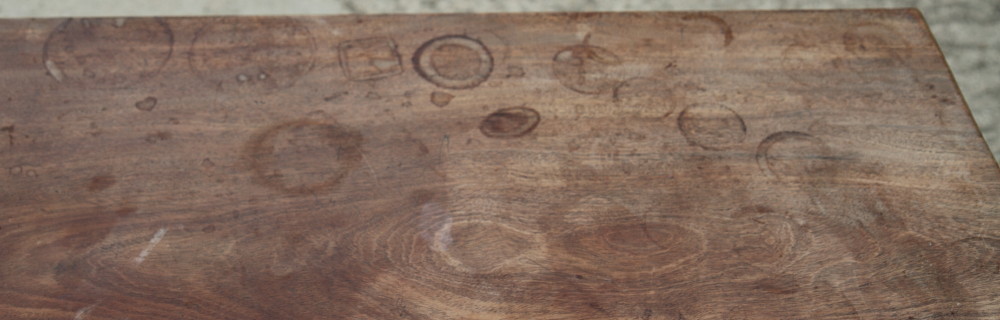 A 19th Century mahogany fold-over tea table, on turned supports, 36" wide - Image 4 of 4