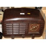 A Strad Bakelite cased mains radio