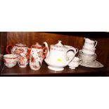 A Paragon "Belinda" pattern part teaset for six, nineteen pieces approx