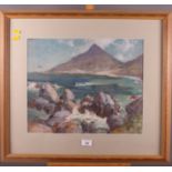 Alfred Palmer: watercolour, Hout Bay, S Africa, c.1947, and seven assorted framed prints