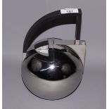 An Oliver Hemmings stainless steel teapot
