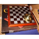 A Napoleonic war character chess set and board
