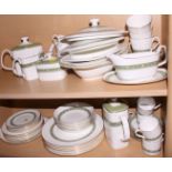 A Royal Doulton "Rondelay" pattern part combination service, forty-five pieces approx