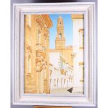 Robert Banks: watercolour, Italian street scene "S Maria dell 'Orazione e Morte", signed and