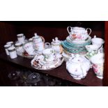 A set of six Royal Doulton "Belvedere" coffee cans and saucers and other assorted decorative