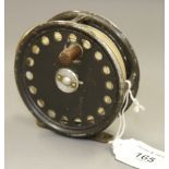 A Hardy Marquis 4" fishing reel, in soft case