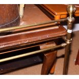 A Victorian brass single bedstead