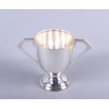 A silver two-handled pedestal trophy cup, 27.3oz troy approx