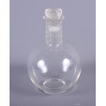 A 1930s Lalique decanter and stopper