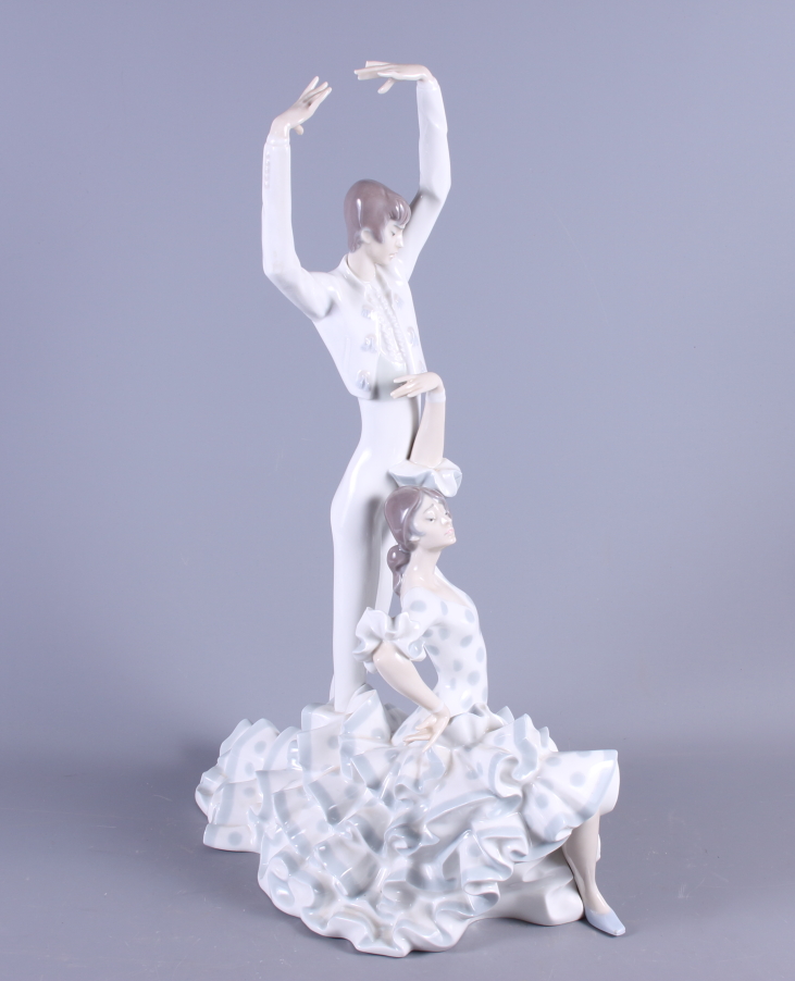 A Lladro group, "Flamenco Dancers", 20" high