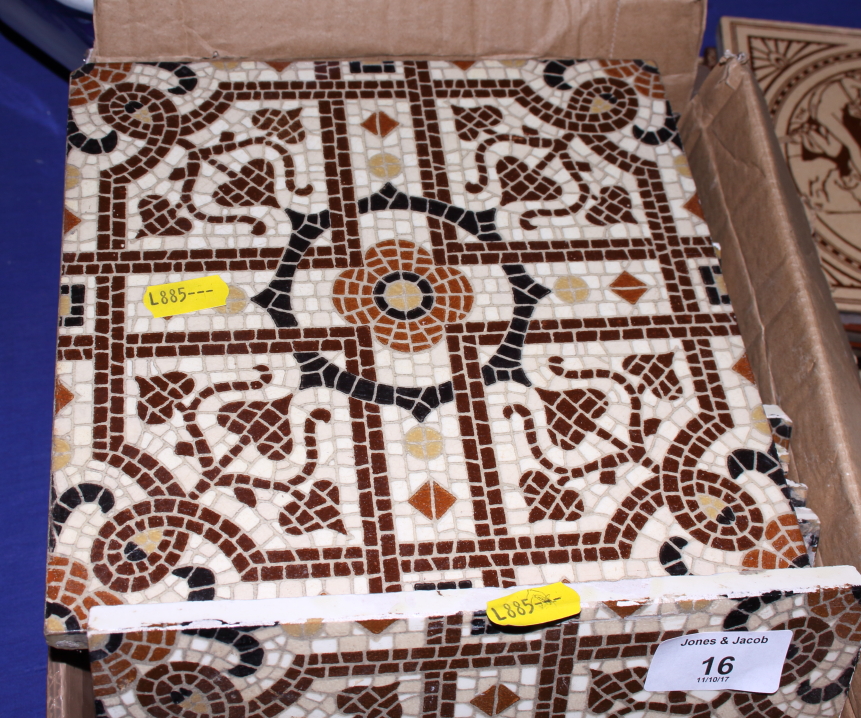 A set of twelve Minton "mosaic" tiles - Image 2 of 4