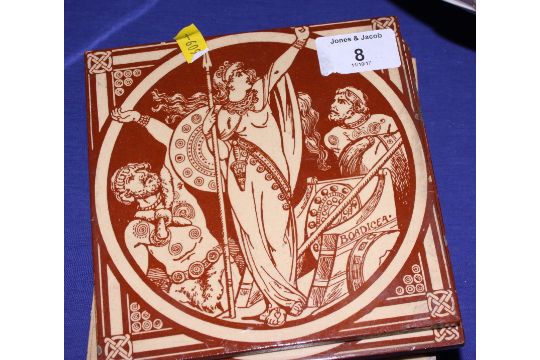 A set of seven Minton scenes from Shakespeare tiles - Image 2 of 9