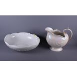 A Shelley "Spano-Lustre" toilette jug and matching shell-shaped bowl