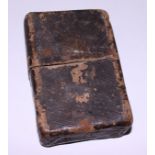 A late 18th century game comprising quotations from scripture, in leather case
