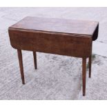 A late 19th century oak Pembroke table, 36" wide