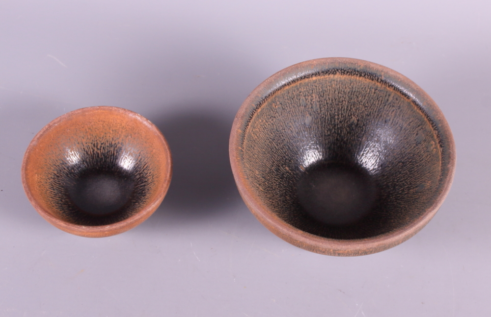 Two Chinese pottery Kicho bowls