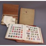 A collection of World stamps, in three albums