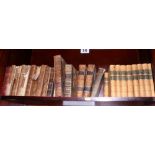 A group of various leather bound vols, including "Byron's Works", published by John Murray,