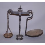 A wrought iron kitchen balance