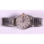 A gentleman's Omega Seamaster automatic wristwatch, stainless steel case, silvered dial with baton