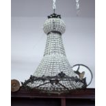 A Regency design waterfall style pendant centre light