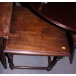 A late 19th century fruitwood ladder back side chair with rush envelope seat, on turned and