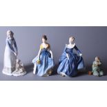 Two Royal Doulton figures, "Fragrance" HN2334 and "Melanie" HN2271, together with a Spanish