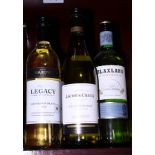 Six bottles of Hardy's Legacy Sauvignon Blanc 2013 and six bottles of Blaxland Estate Chardonnay