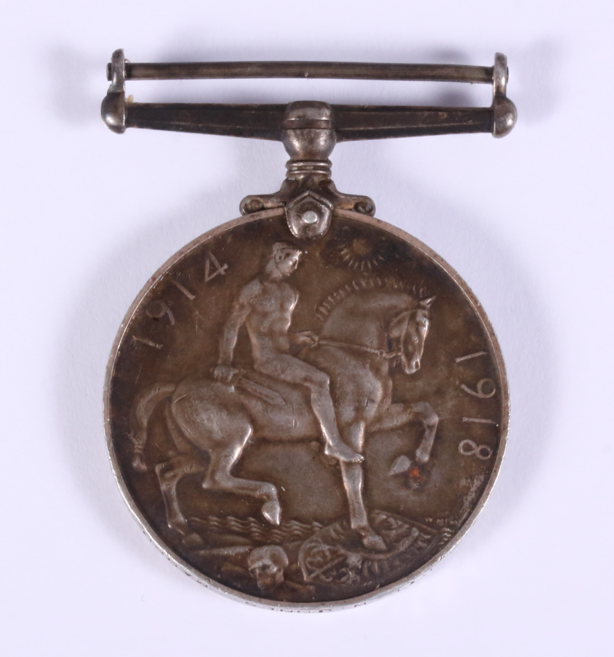 A 1914-18 War Medal, 376312 Pte W Jones, Manchester Regiment, a 925 silver flower pot and a Greek - Image 3 of 4