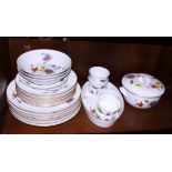 A Royal Worcester "Astley" part dinner service, a quantity of various decorative china, including